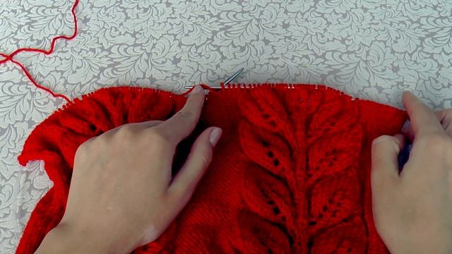 Вяжем пуловер узором "Листья на ветке" ♥ Часть 1 ♥ Вяжем спицами ♥ Wild Rose смотреть онлайн