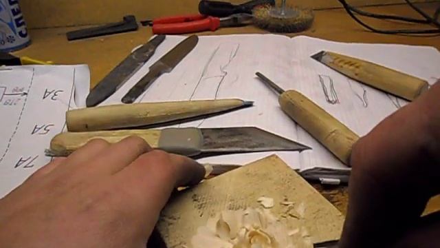 Стамеска полукруглая кованая из напильника (почти ложкорез))) смотреть онлайн