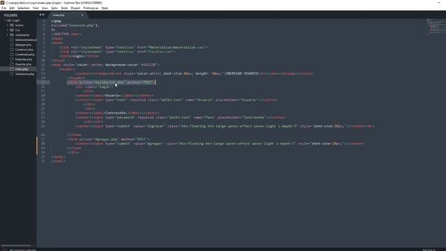 Login PHP MySQL смотреть онлайн