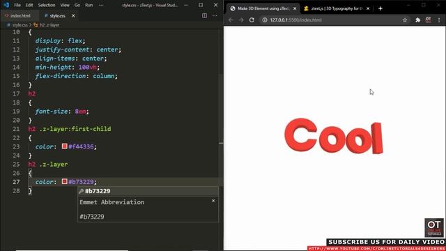 How To Easily Make 3D Web Elements by using zText.js (Bennett Feely) смотреть онлайн