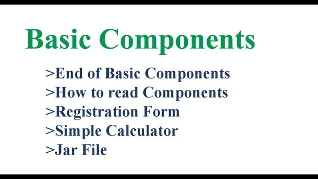 Java Swing Tutorial | End of basic components смотреть онлайн