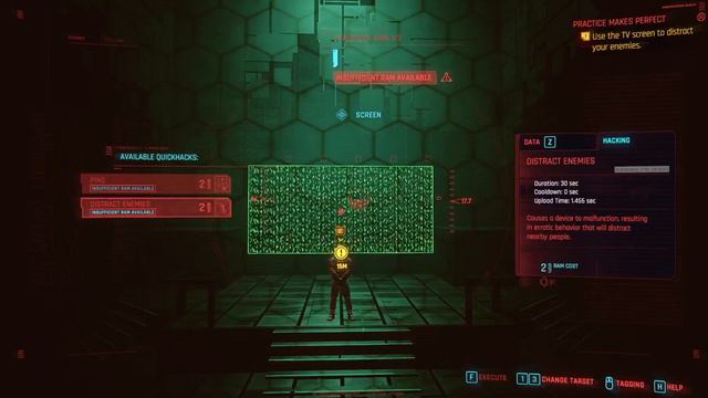 Cyberpunk 2077 Hacking Tutorial: Practice Makes Perfect - How to Hack Tv Screen To Distract Enemy смотреть онлайн