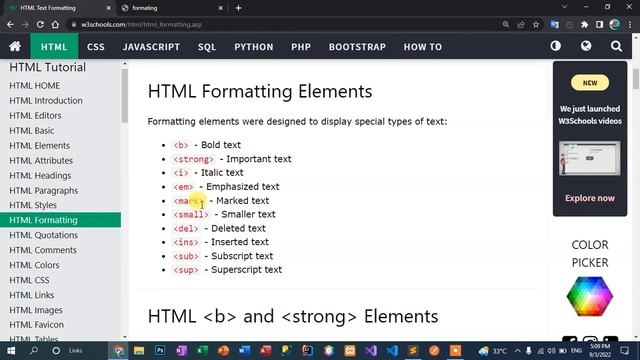 6. Formatting element designed of HTML смотреть онлайн