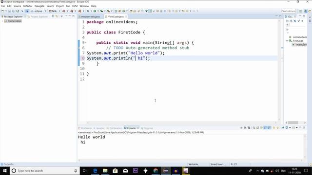 Java Tutorial In Telugu|Difference Between Print And Println In Java|print() vs println() in Java смотреть онлайн