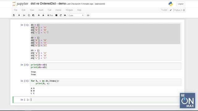 Урок 22 OrderedDict vs dict смотреть онлайн