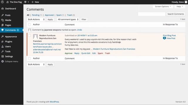 Managing Comments in Wordpress смотреть онлайн