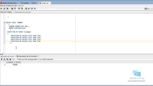 Curso Oracle SQL desde CERO: Crear tabla Particionada por Rangos смотреть онлайн