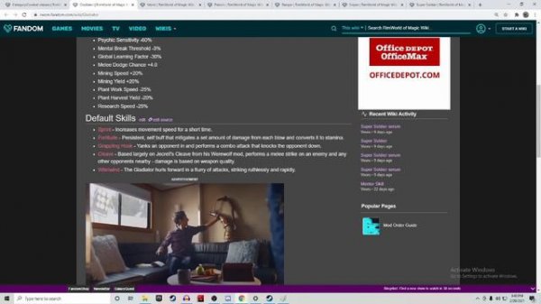 Ranking the Classes in Rimworld of Magic