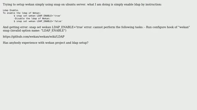 enable ldap for wekan смотреть онлайн