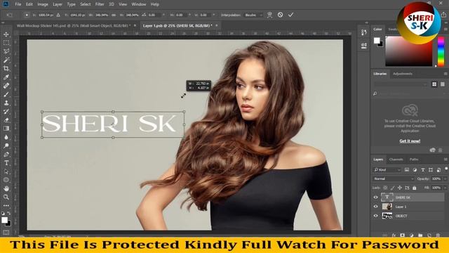Wall Mockup Sticker Mockup Download In PSD File |English| |Photoshop Tutorial| смотреть онлайн