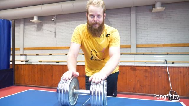 Playing Ping Pong With A 50kg Dumbbell I Pongfinity