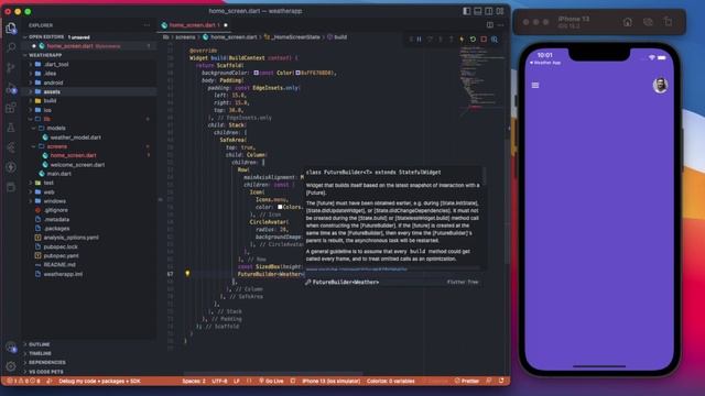 Flutter Weather API - JSON - Source Code смотреть онлайн