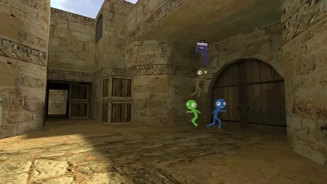 (Remastered) Counter-Strike 1.6 - De_dust2 (Zombie Server) - Without Loading Screen - Animation