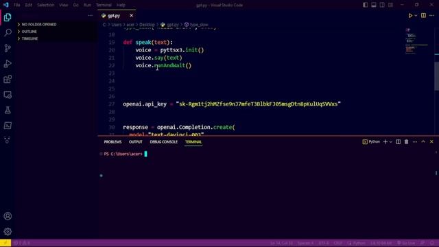 Create a simple chatbot using openai api with voice in python | gb | смотреть онлайн