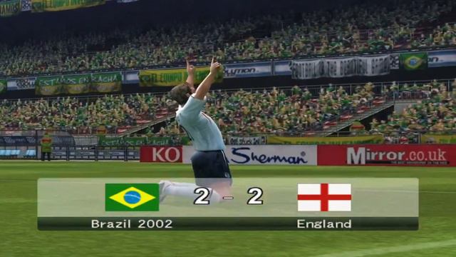 PES 6 - Brazil 2002 vs Inglaterra (Melhores Momentos) / PS2 смотреть онлайн