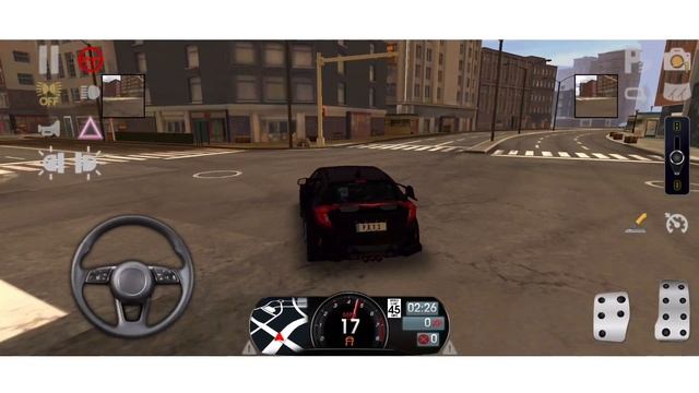 driving school simulator | black honda car loud exhaust? paris map (part-10) gameplay смотреть онлайн