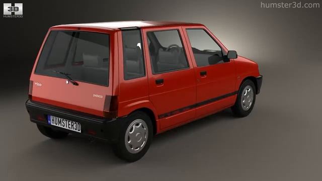 Daewoo Tico 1993 by 3D model store Humster3D.com смотреть онлайн