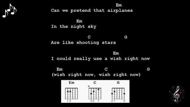 Airplanes by BOB Feat Hayley Williams - Guitar Chords and Lyrics смотреть онлайн