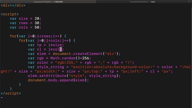 HTML / Javascript- Color Pattern смотреть онлайн