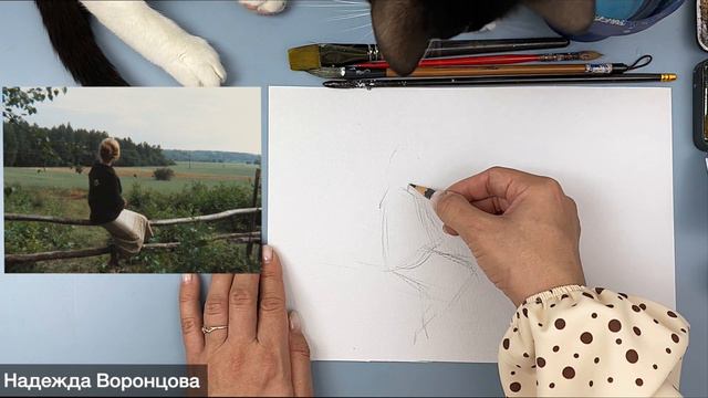 Урок 8.1 - Рисуем с котом кадр из фильма