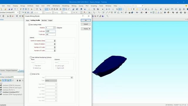 Calculate Bench volume using Micromine ( Mining blocks) смотреть онлайн