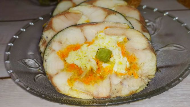 Скумбрия по-ЦАРСКИ! РУЛЕТ ИЗ СКУМБРИИ! Вкусная и красивая ЗАКУСКА на ПРАЗДНИЧНЫЙ СТОЛ! смотреть онлайн