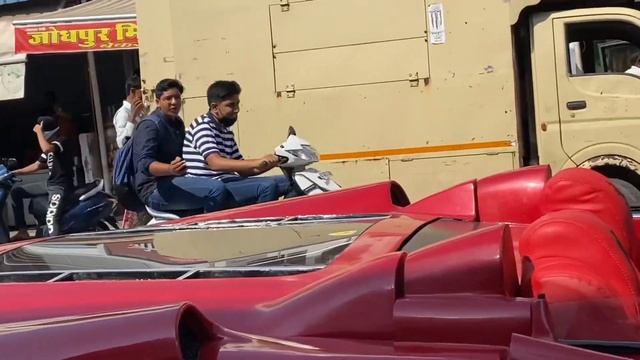 FERRARI F430 SPIDER REPLICA ON HYUNDAI ACCENT | MODIFIED | PUBLIC REACTIONS ON FERRARI IN JAIPUR смотреть онлайн