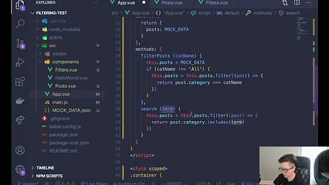 LIVE: Vue.js Filtering and Searching! Vue Mini-project смотреть онлайн