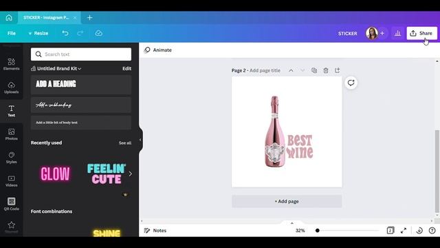 how to create a digital sticker using canva | diy sticker смотреть онлайн