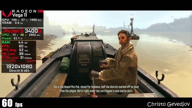 Dishonored Definitive Edition - Ryzen 3 3200G Vega 8 - Ryzen 5 3400G Vega 11 - Athlon 3000G Vega 3 смотреть онлайн