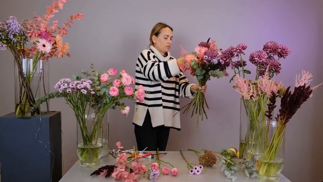 5 букетов из 1 состава | Мастер-класс от Ольги Шаровой смотреть онлайн