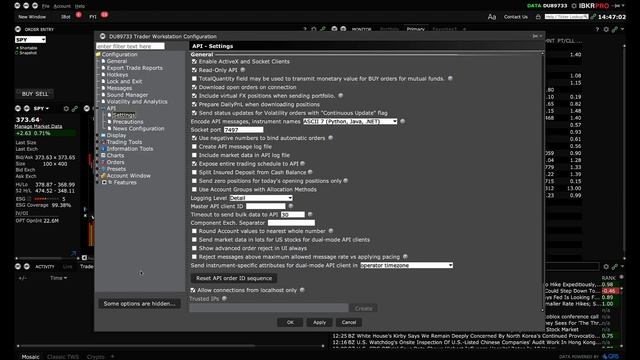 Installing & Configuring TWS for the API смотреть онлайн