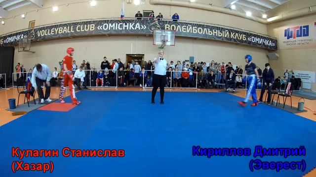 Чемпионат Омской области по кикбоксингу в разделе лайт-контакт. Кулагин - Кириллов смотреть онлайн