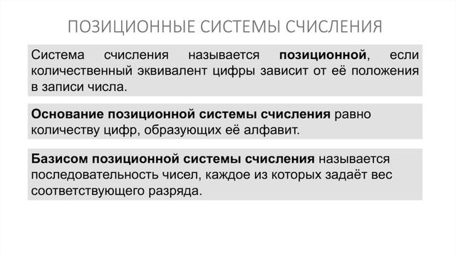 Информатика 8 класс. Системы счисления (УМК БОСОВА Л.Л., БОСОВА А.Ю.) смотреть онлайн