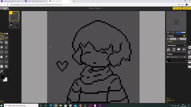 FRISK PIXEL ART(SPEEDART) смотреть онлайн