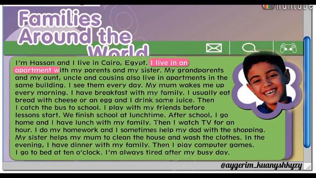 My family. Менің отбасым. Daily rountine. Менің күнтізбем. Ағылшынша. My family essay. Эссе. смотреть онлайн