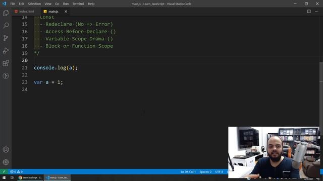 Learn JavaScript In Arabic 2021 - #013 - Var, Let, Const Compare смотреть онлайн