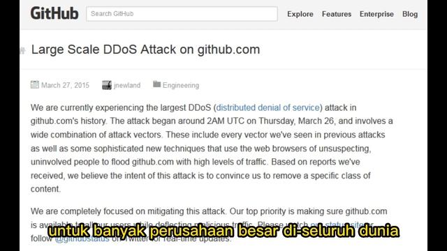 GitHub DDoS Attack 2015 - BDC смотреть онлайн