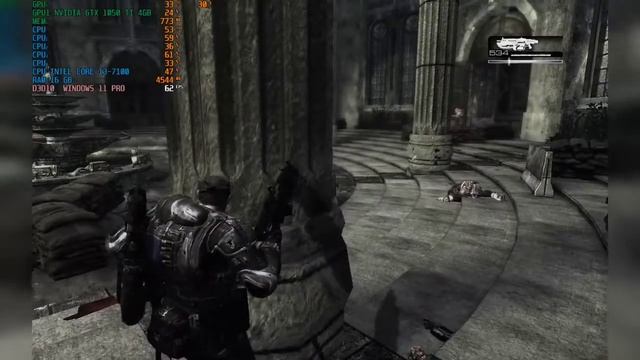 Jugando Gears en Windows 11 resolución 1440x900 nvidia GTX 1050ti Intel core i3-7100 смотреть онлайн
