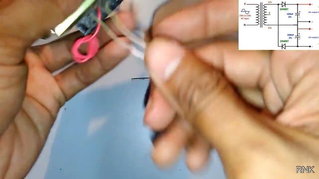 DC | Dual Power Supply With Voltage Doubler Circuit (AC To DC Converter) Using Diode & Capacitor