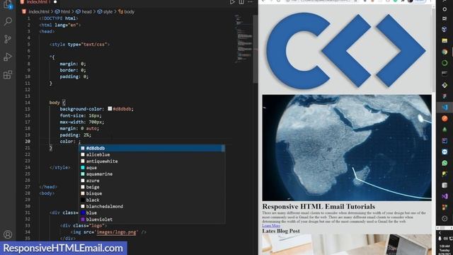 HTML Email Template Coded From Scratch смотреть онлайн