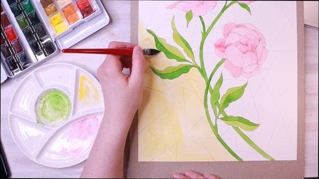 Имитация витража акварелью. Пошаговая инструкция смотреть онлайн