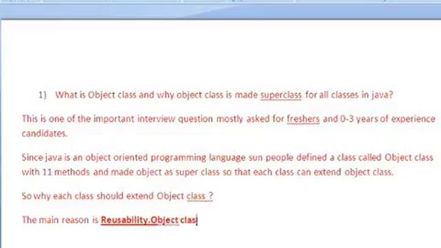 Why every class extends object class in java! смотреть онлайн