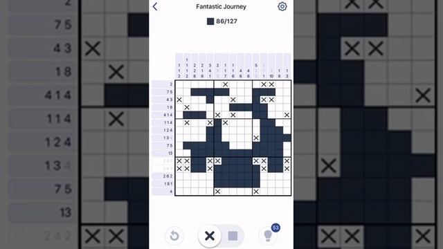 Nonogram Fantastic Journey Postcard 1 Puzzle 14 смотреть онлайн