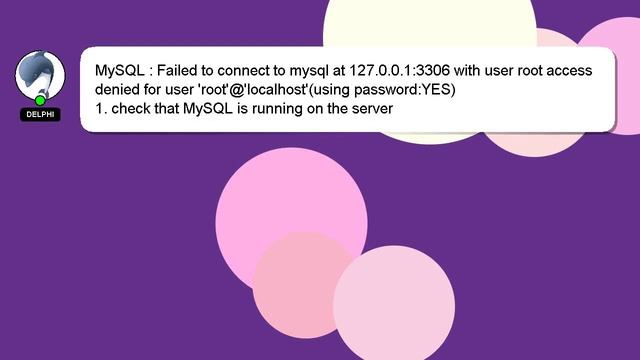 MySQL : Failed to connect to mysql at 127.0.0.1:3306 with user root access denied for user 'root'@' смотреть онлайн