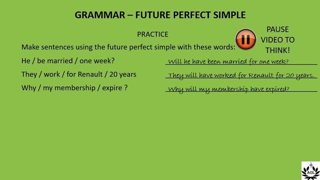 53 Future Perfect Simple - Practice смотреть онлайн