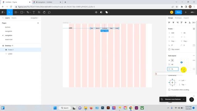 Navigation Bar prepare on Figma using auto layout смотреть онлайн