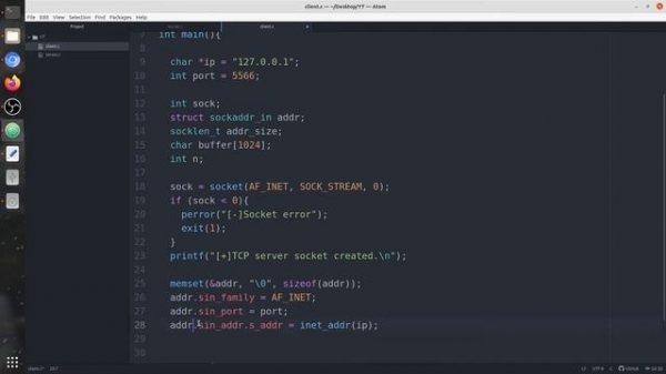TCP Client Server Implementation in C | Socket Programming in C