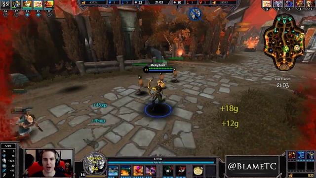 Smite Moba Gameplay - Agni смотреть онлайн