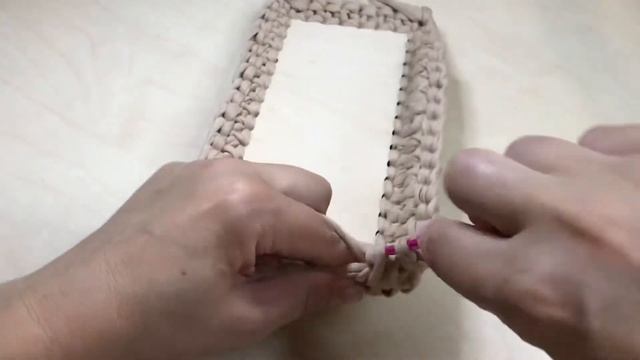 Ровные квадратные углы в прямоугольной корзинке из трикотажной пряжи! смотреть онлайн